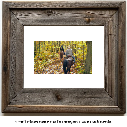 trail rides near me in Canyon Lake, California